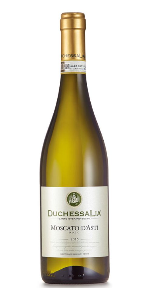 Moscato D´Asti Duchessa Lia. Un vino blanco italiano suave, ligero y dulce.